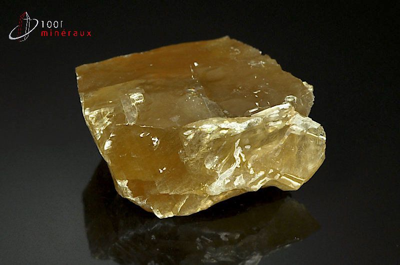 Calcite minéral miel - Mexique - minéraux bruts 5,2cm / 98g / AY57