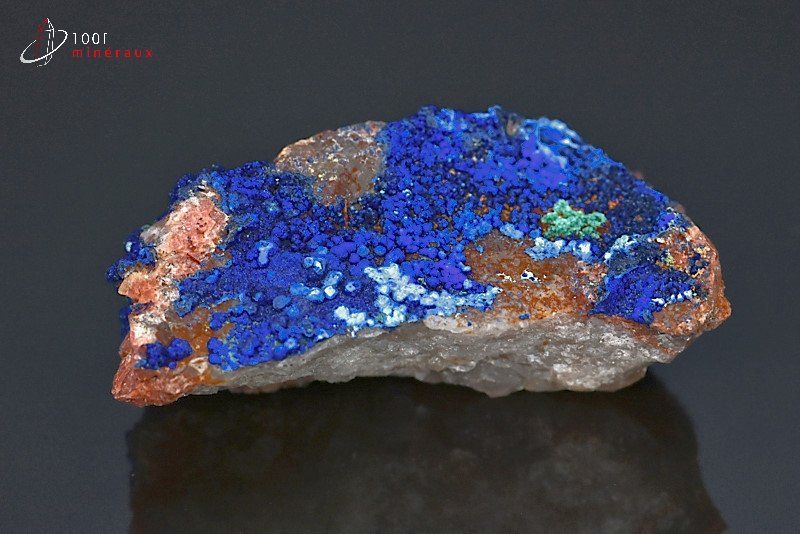 Azurite et Malachite - Maroc - minéraux à cristaux 6,1 cm / 75g / AY888