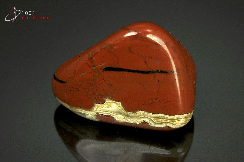 Jaspe rouge poli - Brésil - pierres roulées 4,3cm / 52g / AZ518