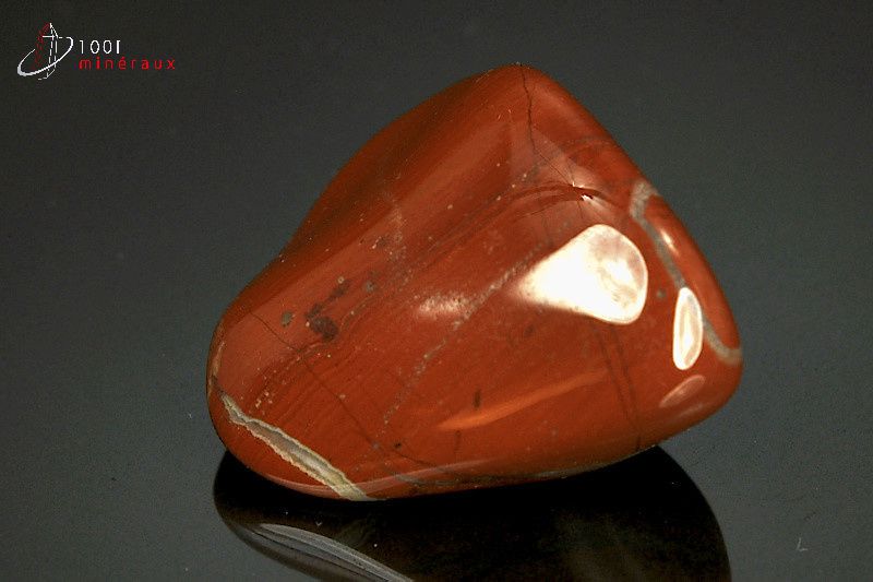 Jaspe rouge poli - Brésil - pierres roulées 4,5cm / 46g / AZ523