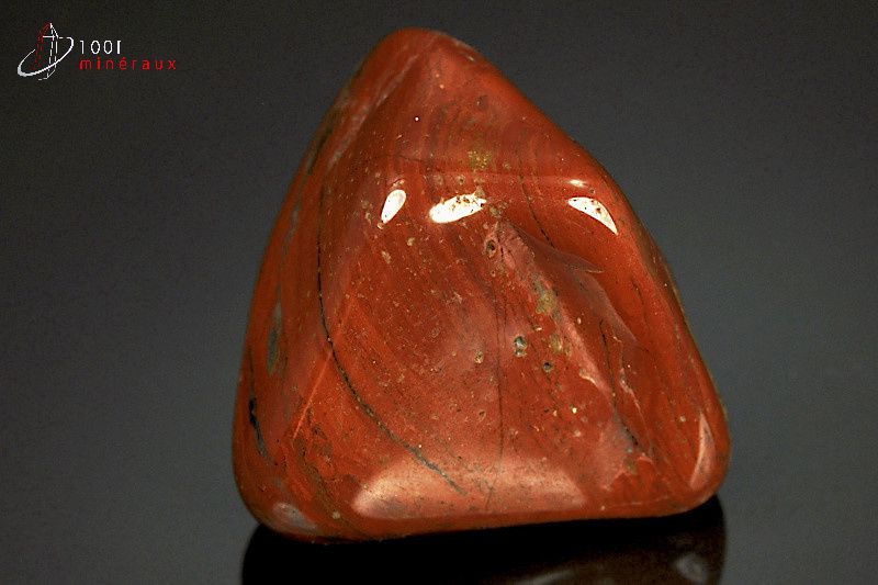 Jaspe rouge poli - Brésil - pierres roulées 4,3cm / 71g / AZ524