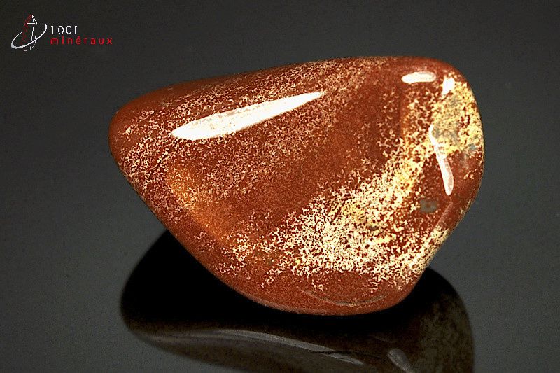 Jaspe rouge poli - Brésil - pierres roulées 4,8cm / 44g / AZ527