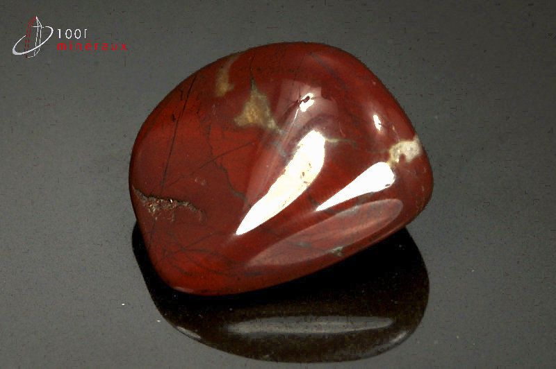 Jaspe rouge poli - Brésil - pierres roulées 3,3cm / 26g / AZ536