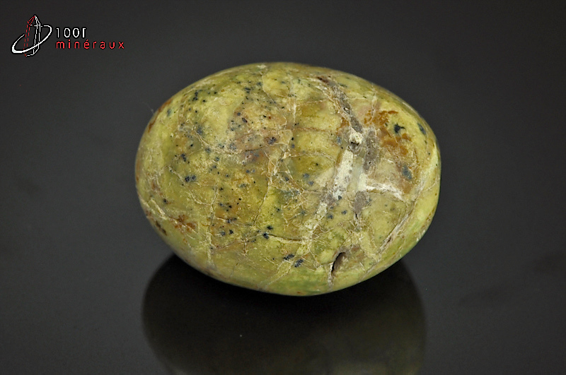 Opale verte polie galet - Madagascar - minéraux polis 4,8cm / 70g / AZ570
