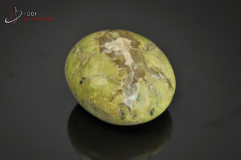 Opale verte polie galet - Madagascar - minéraux polis 3,9cm / 45g / AZ571