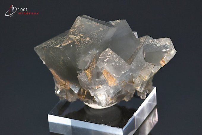 ensemble de cristaux de dolomite translucide