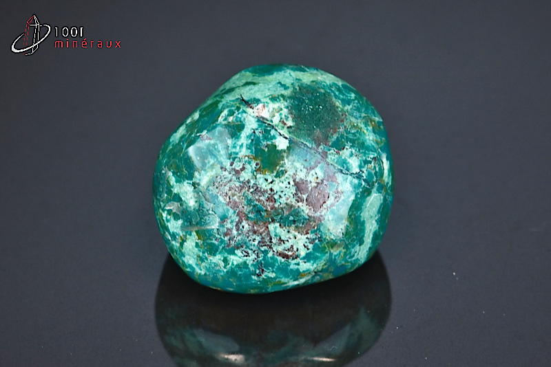 Chrysocolle polie - R.D.Congo - minéraux polis 2,9cm / 24g / BA255