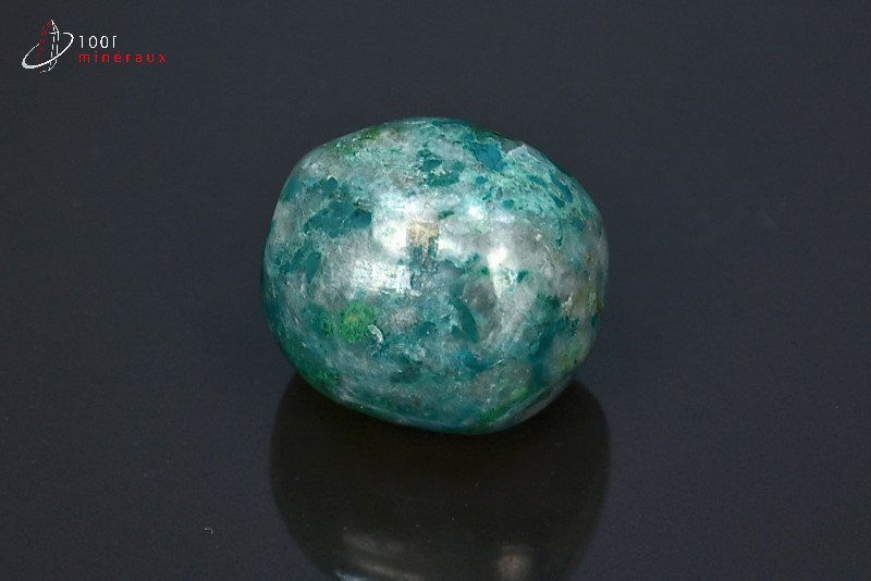Chrysocolle polie - R.D. Congo - minéraux polis 2,5 cm / 18g / BA256