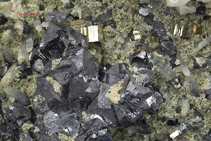 galene pyrite quartz mineraux