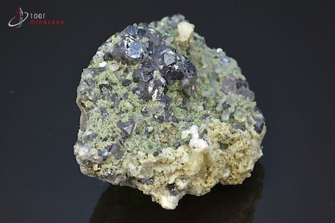 galene cristaux pyrite et quartz