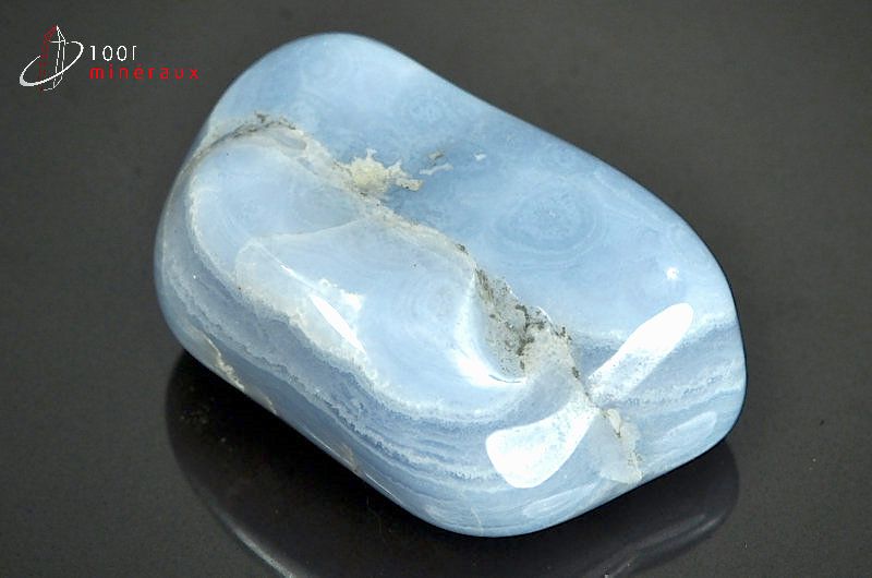 Agate Blue lace - Namibie - pierres polies 4,6 cm / 44 g / BA382