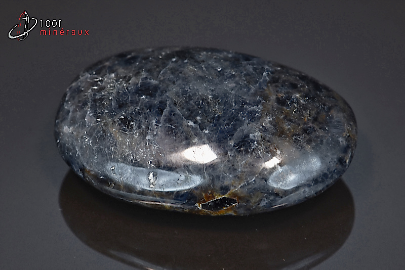 Cordiérite polie galet - Inde - minéraux polis 6,2cm / 83g / BA445