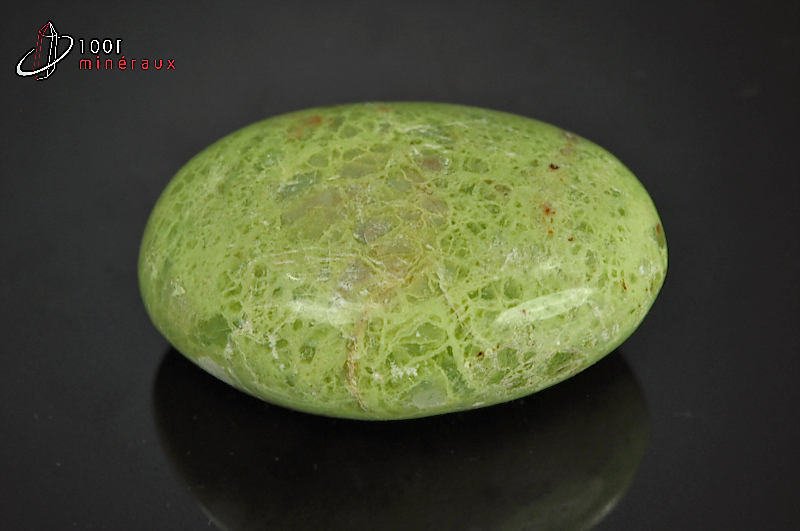 Opale verte polie galet - Madagascar - minéraux polis 5,9cm / 75g / BA617