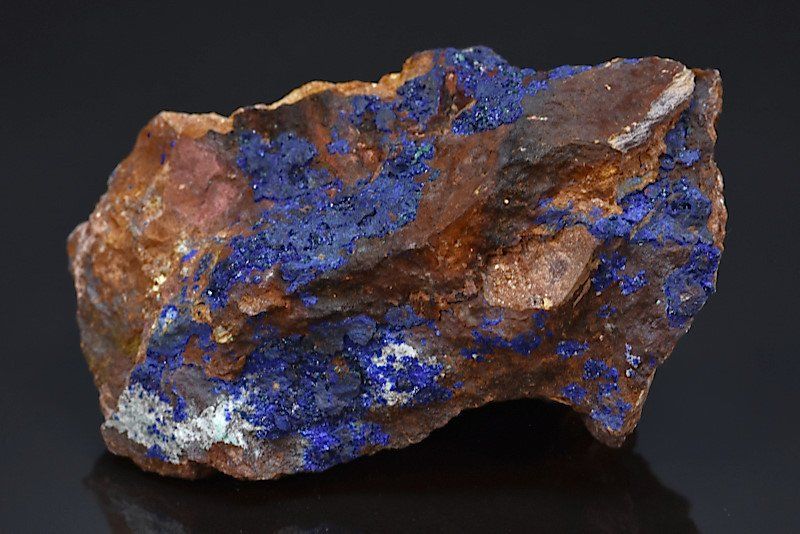 Azurite cristallisée - Maroc - minéraux à cristaux 9,6cm / 306g / BA71