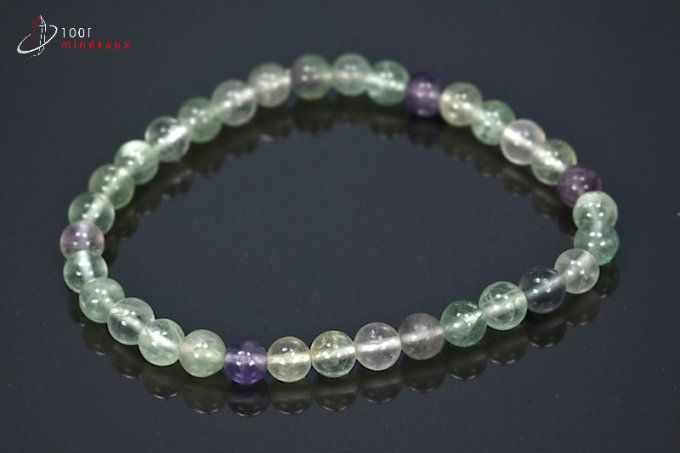 bracelet perles fluorine mineraux