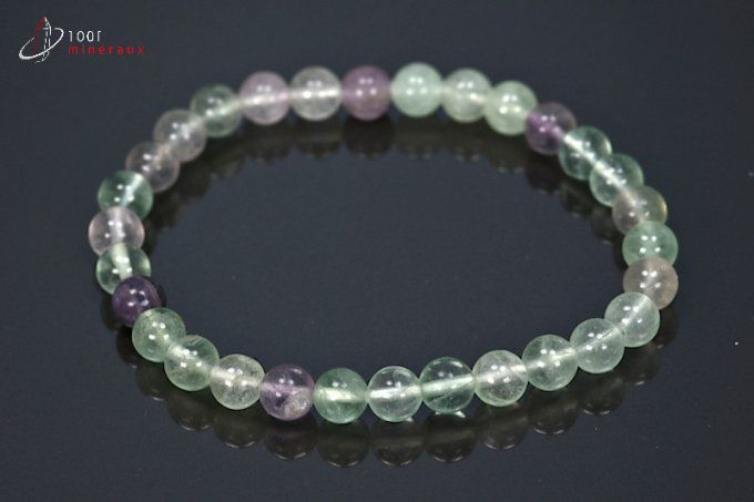 bracelet perles fluorine mineraux