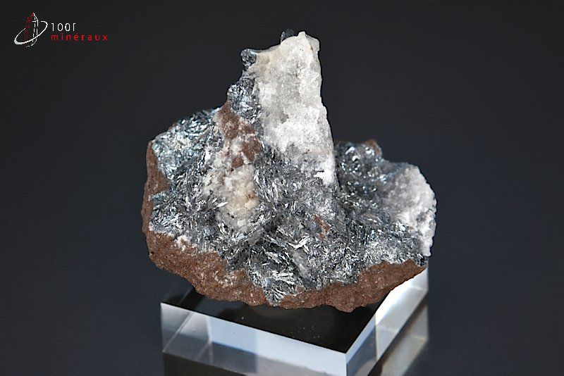 Pyrolusite de Manganèse - Maroc - minéraux à cristaux 4,3 cm / 60g / BB593