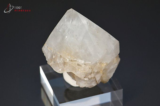 pointe de quartz translucide