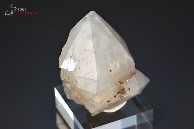 pointe de quartz translucide
