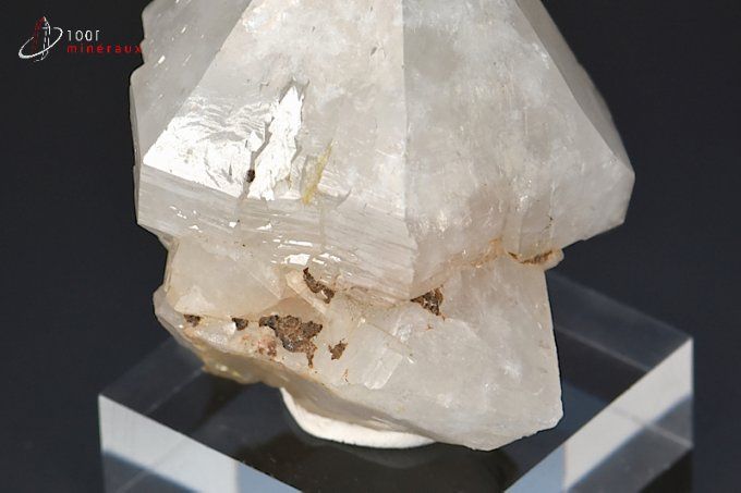 pointe de quartz translucide