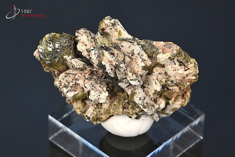 Titanite sur Orthoclase - Maroc - minéraux à collectionner 4,4 cm / 15g / BB639