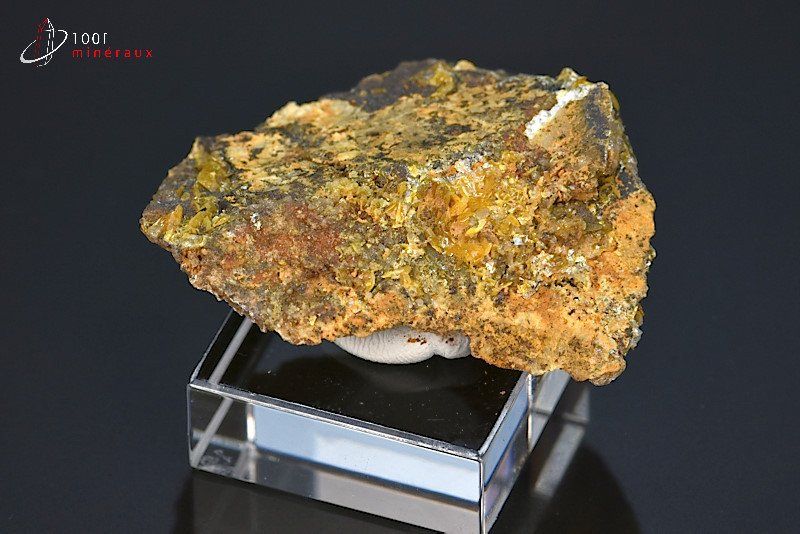 Wulfénite - Maroc - minéraux à cristaux 4,5 cm / 17g / BB657