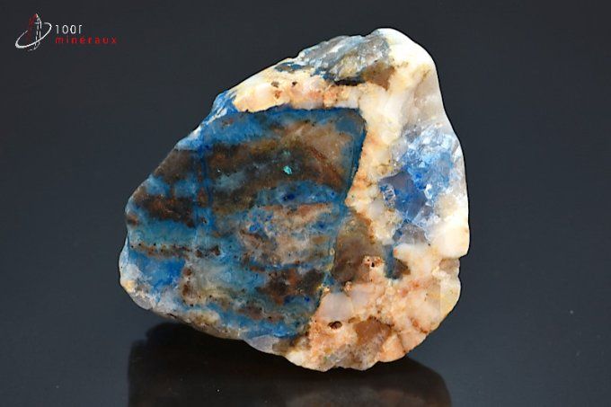 linarite sur quartz poli