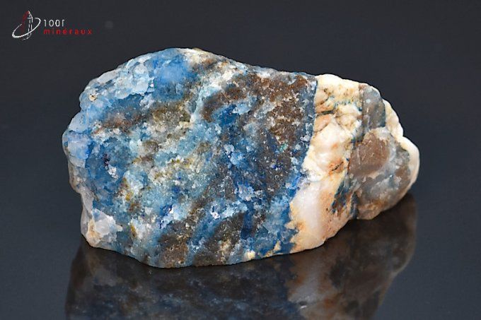 linarite sur quartz poli