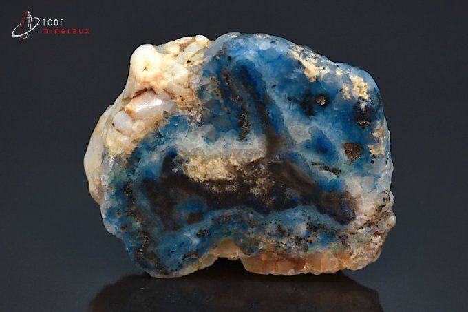 linarite sur quartz poli