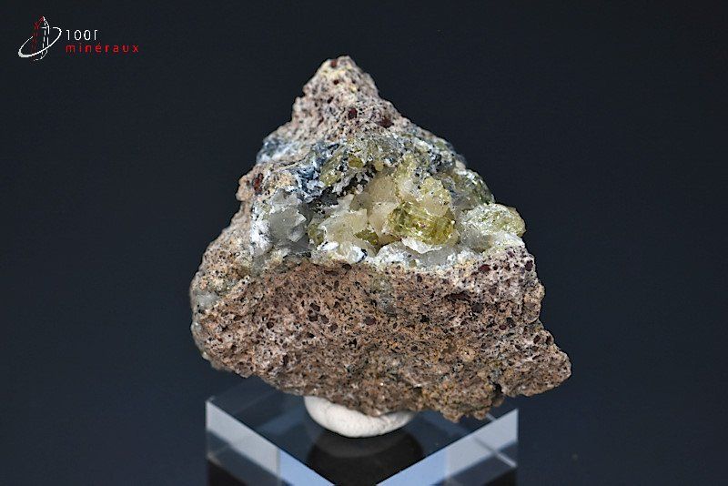 Apatite et Hématite - Espagne - minéraux à cristaux 5,1 cm / 58g / BB756