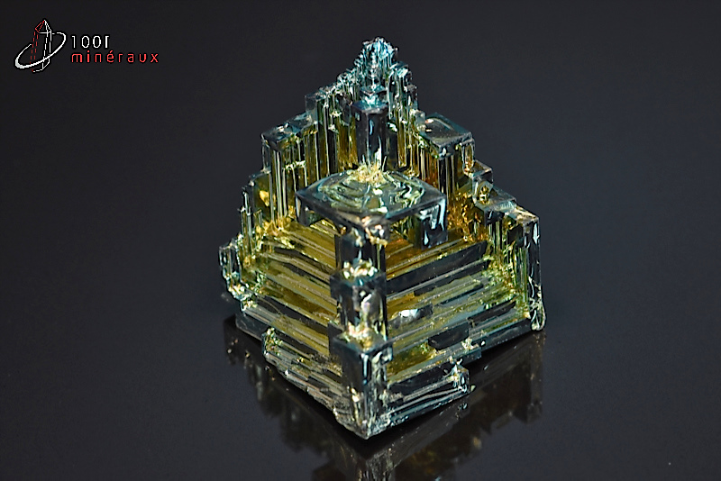 Bismuth cristallisé - Belgique - minéraux à cristaux 3,3 cm / 59 g / BB78