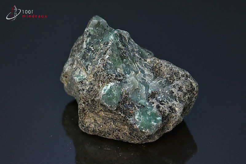 Emeraude brute sur gangue - Brésil - minéraux bruts 4,4 cm / 64g / BC477