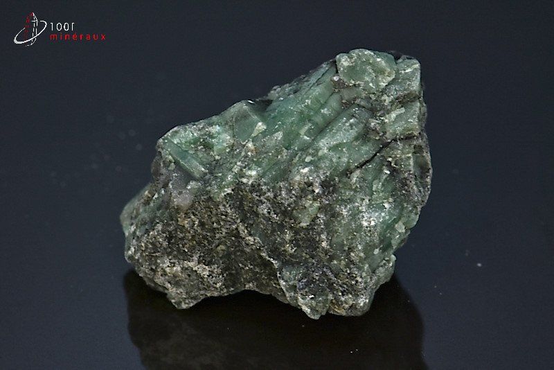 Emeraude brute sur gangue - Brésil - minéraux bruts 3,9 cm / 54 g / BC478