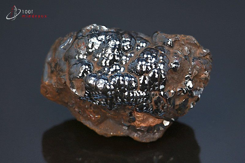 Hématite mamelonnée - Maroc - minéraux à cristaux 5,9 cm / 153 g / BC489