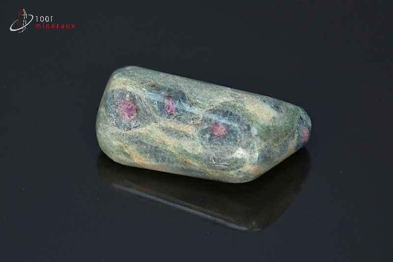 Fuchsite à rubis polie - Inde - pierres polies 3,6 cm / 20g / BC660