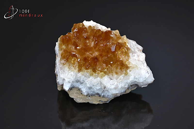 Citrine cristallisée - Brésil - minéraux à cristaux 5,7 cm / 121 g / BC754