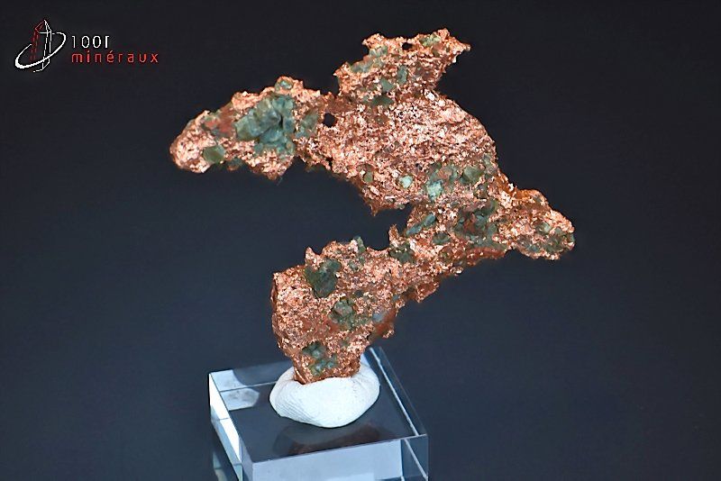 Cuivre natif - USA - minéraux à cristaux 5,9 cm / 78g / BC935