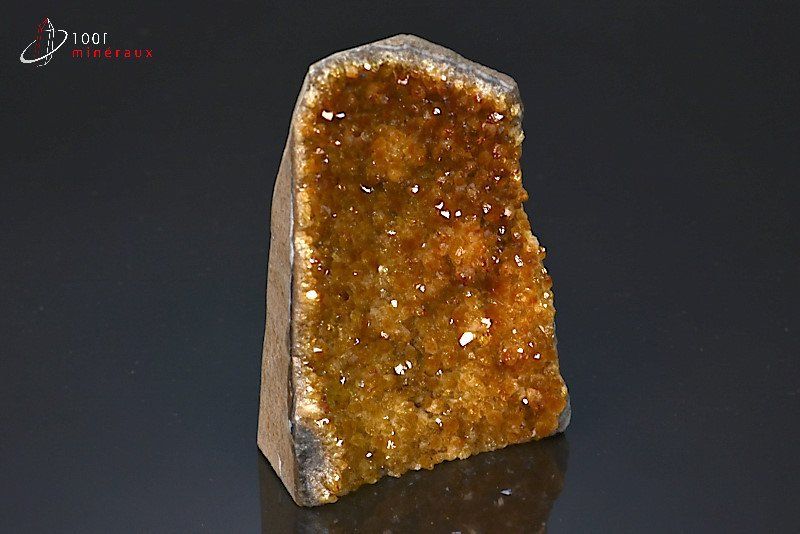 Druse de Citrine cristallisée - Uruguay- minéraux à cristaux 11,7 cm / 608g / BD834