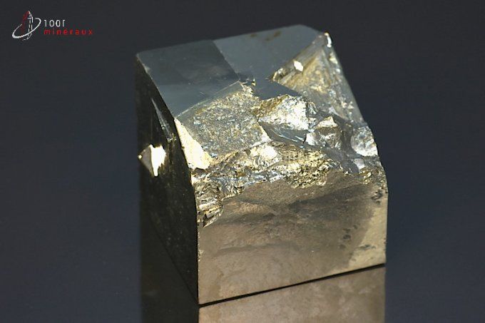 Pyrite cristallisée - Espagne - minéraux à cristaux 3,8 cm / 204 g / BD907