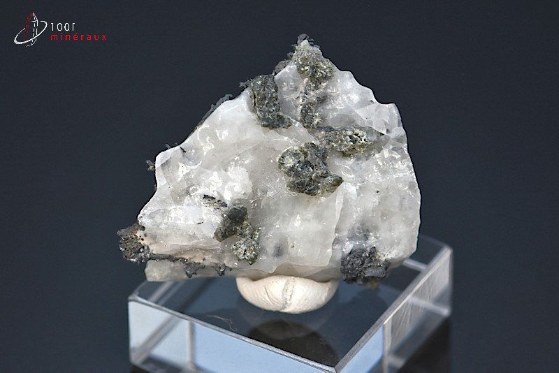 Argent natif sur Quartz - Maroc - minéraux à cristaux 3,7 cm / 11g / BE141