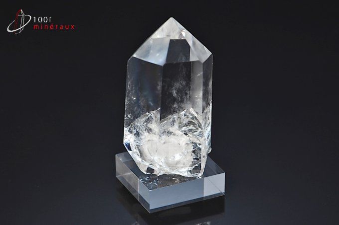 Pointe polie de Cristal de roche - Brésil - minéraux à cristaux 5,7 cm / 46g / BE198