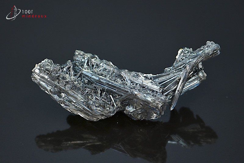 Stibnite (ou Antimonite) - Chine - minéraux à cristaux 7,7 cm / 35g / BE254