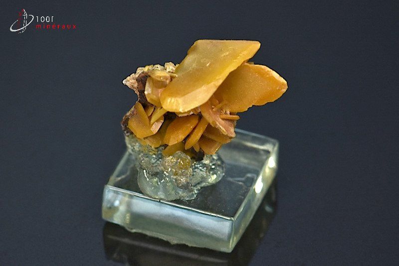 Wulfénite - Maroc - minéraux à cristaux 2,9 cm / 8g / BE293