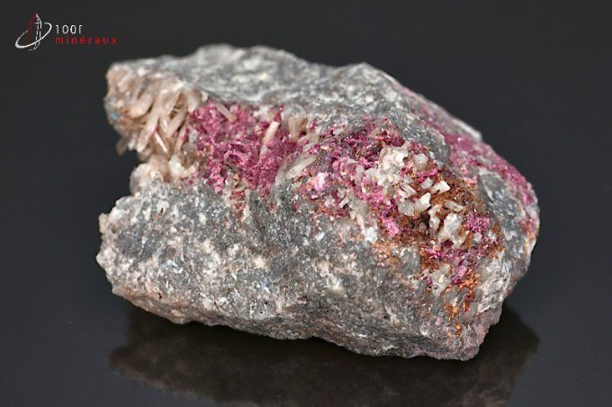 erythrine sur cristal de roche