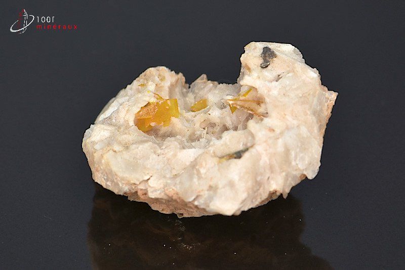 Wulfénite - Maroc - minéraux à cristaux 3,7 cm / 27g / BE438