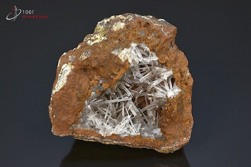 Aragonite aciculaire - Maroc- minéraux à cristaux 6,3 cm / 134g / BE636