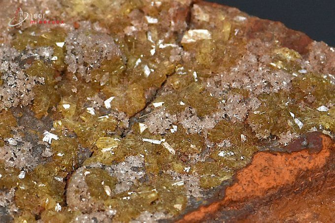 adamite sur limonite mineraux