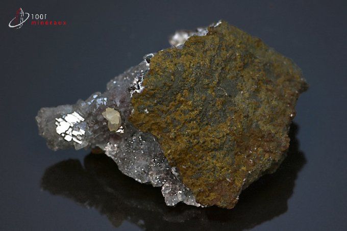 quartz et pyrolusite polianite