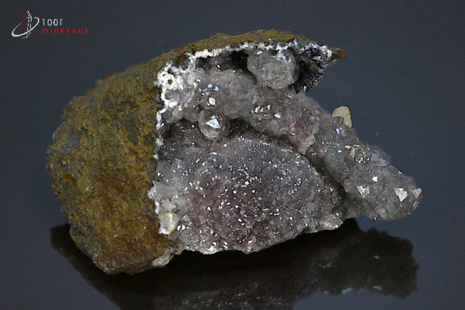 quartz et pyrolusite polianite