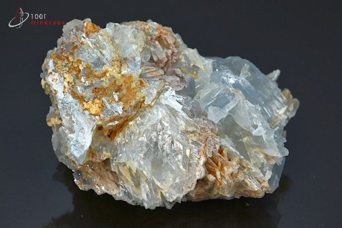 baryte bleue cristallisee